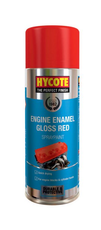 Hycote XUK998 400ml Engine Enamel Gloss Red Aerosol