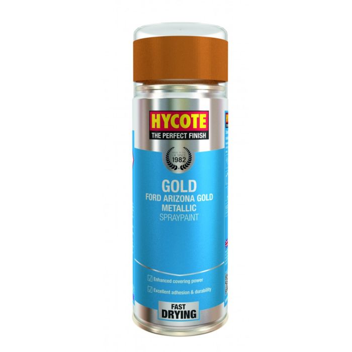 Hycote XUK1023 Ford Arizona Gold Metallic 400ml aerosol paint
