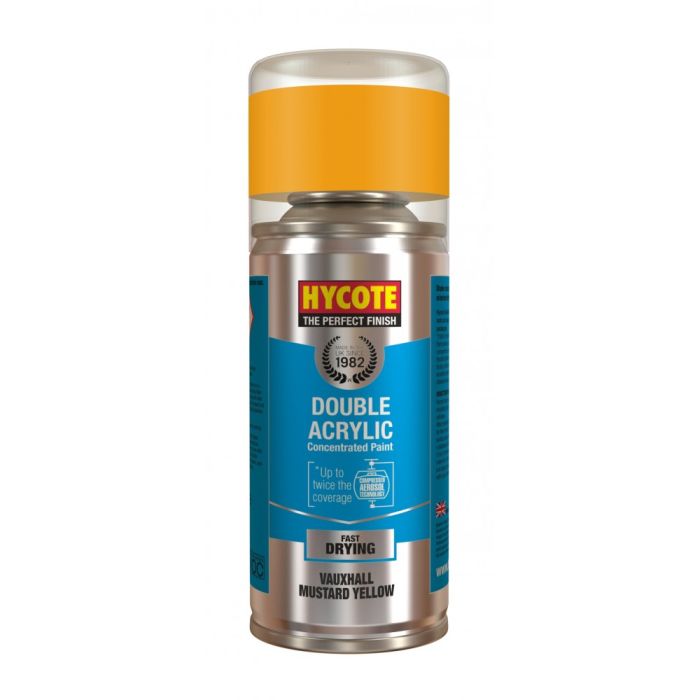 Hycote XDVX703 Vauxhall Mustard Yellow 150ml automotive paint aerosol