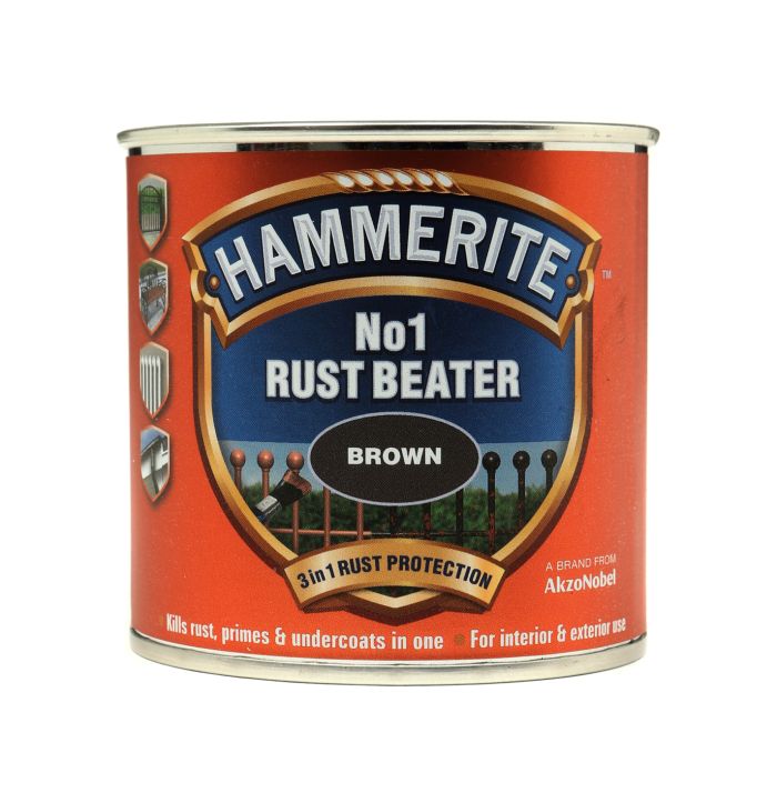 Hammerite No.1 Rust Beater Dark Brown 250ml anti-corrosive primer