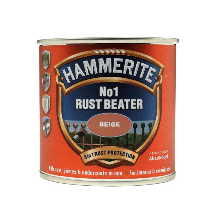 Hammerite No.1 Rust Beater Beige 250ml exterior paint preparation primer