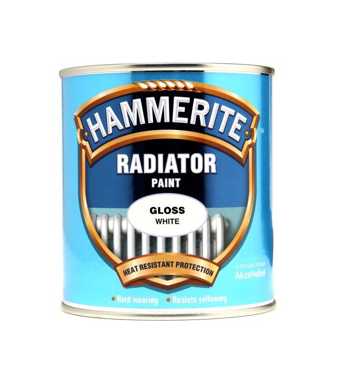 Hammerite Radiator Paint 500ml Gloss White