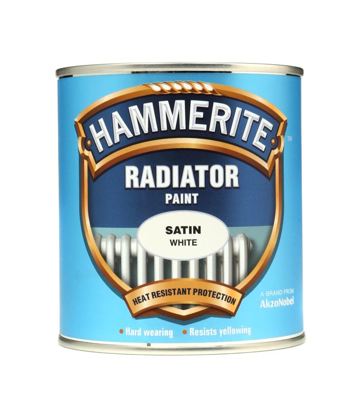 Hammerite Radiator Paint 500ml Satin White
