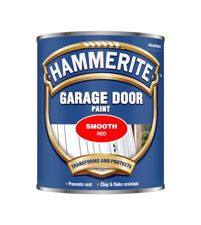 Hammerite Garage Door Paint, Red, 750ml