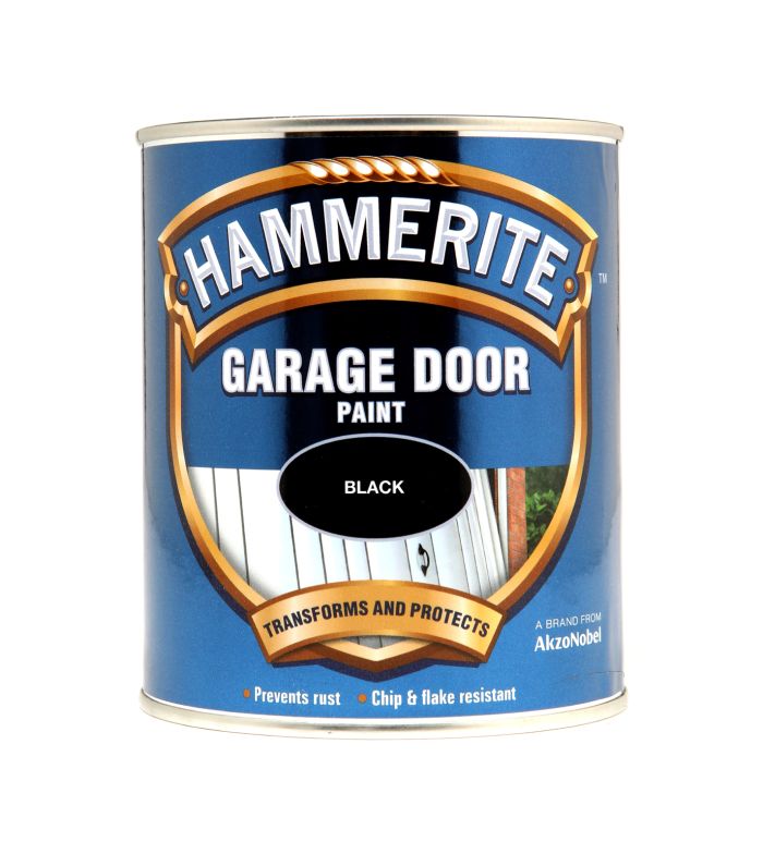 Hammerite Garage Door Paint, Black, 750ml tin