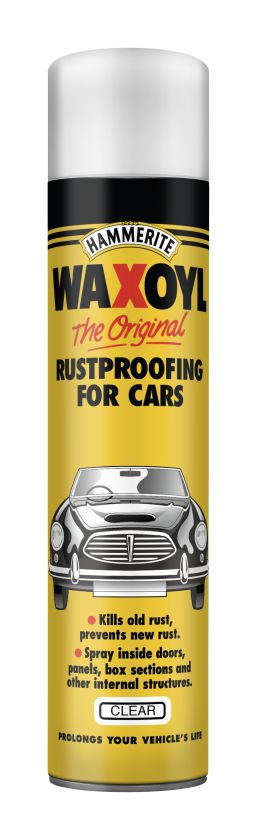 Hammerite Waxoyl Rustproofing Treatment Aerosol 400ml in clear