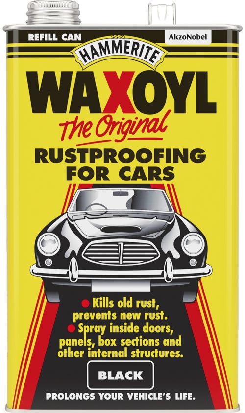 Hammerite Waxoyl Rustproofing Treatment Refill Can 5L in black