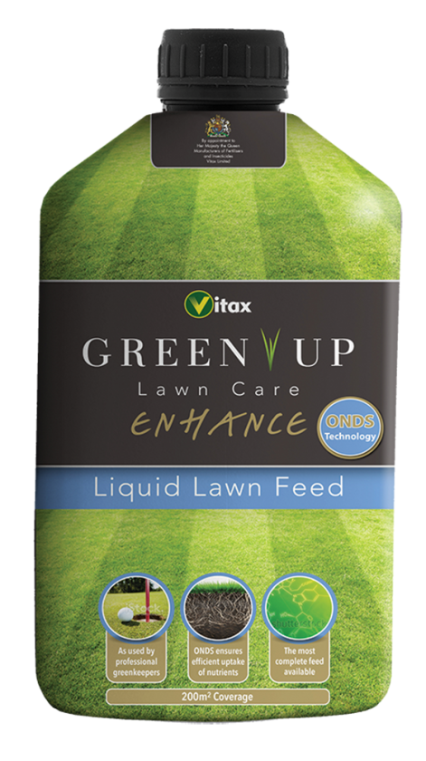 Vitax Green Up Enhance Liquid Lawn Feed 200Sqm 1L