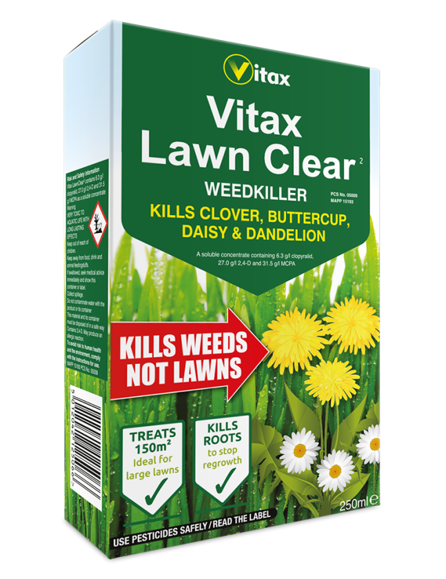 Vitax Lawn Clear Concentrate 250ml selective weedkiller bottle