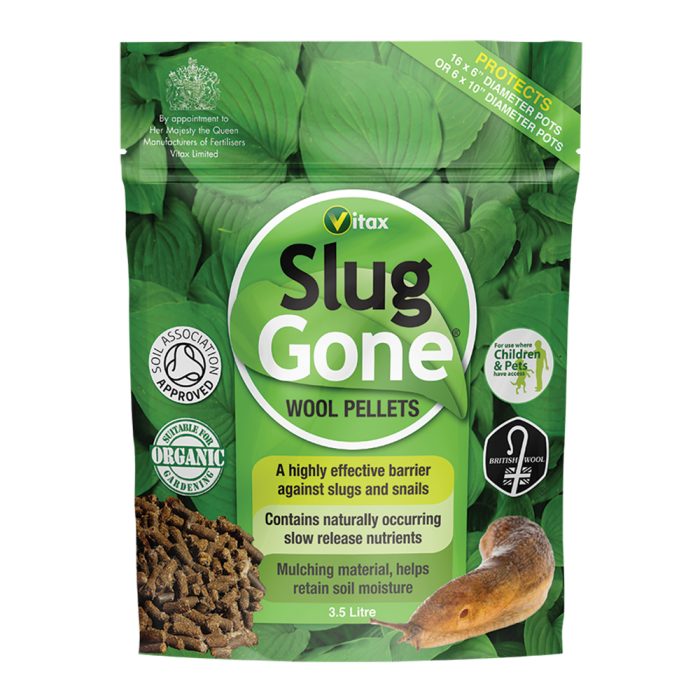 Vitax Slug Gone Wool Pellets 3.5L natural organic wool pest repellent