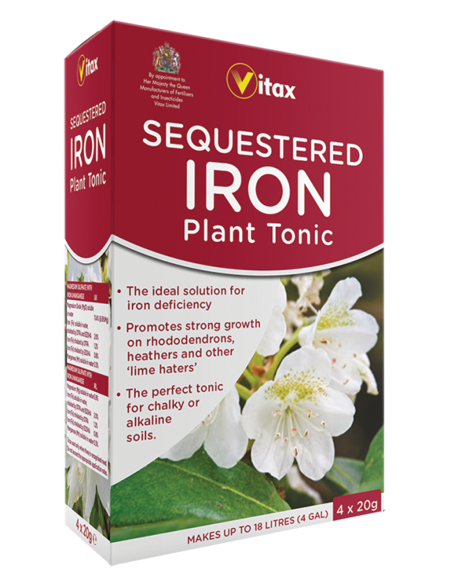 Vitax Sequestered Iron Plant Tonic - 4 x 20g