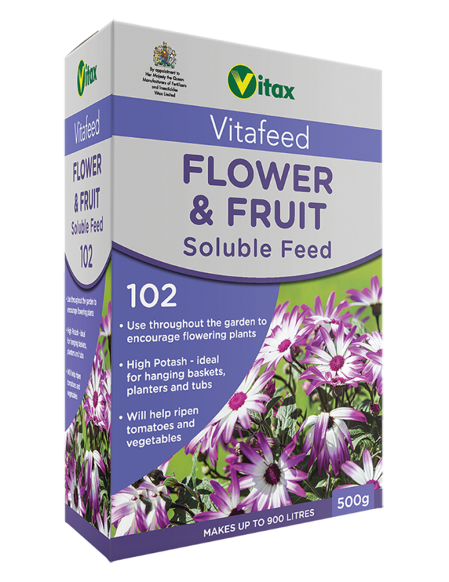 Vitax Flower & Fruit Feed (Vitafeed 102) 500g soluble plant food