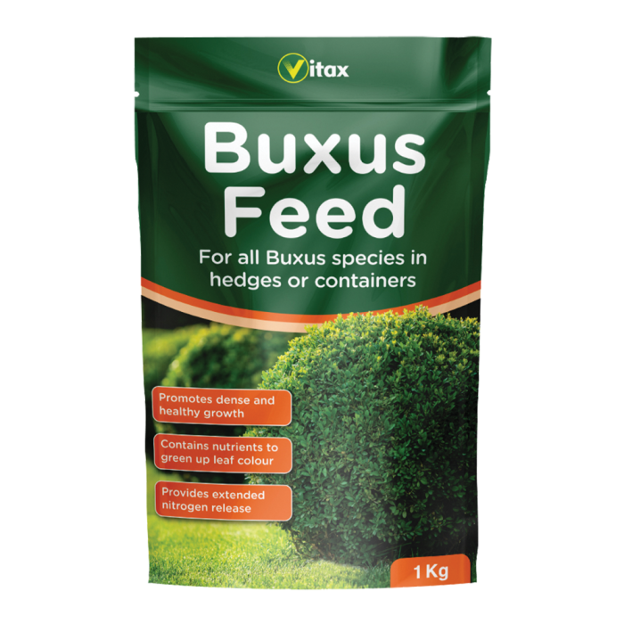 Vitax Buxus Feed 1kg specialist fertiliser for box hedging and topiary