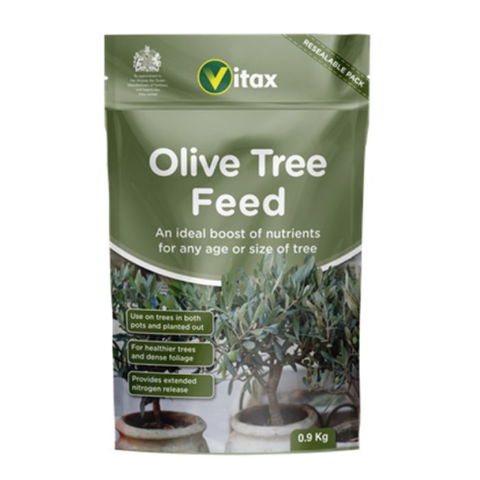 Vitax Olive Tree Feed - 0.9Kg organic-based plant food pellets