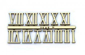 Turners Retreat 16FRG 16mm Full Roman Clock Numerals in gold