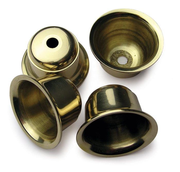 Turners Retreat CAN Brass Candle Cups - Set of 4