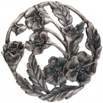 Turners Retreat PL12 Pewter Poppy Lid in pewter