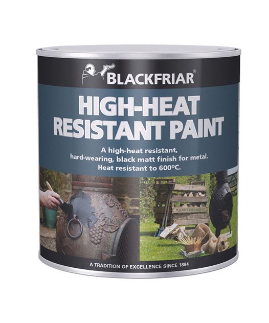 BlackFriar High-Heat Resistant Paint Matt Black 500ml