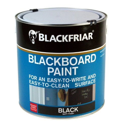 Blackfriar Chalkboard Paint 2.5L in matt black specialist paint