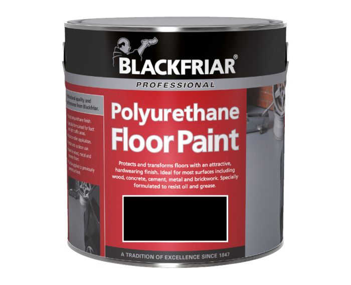 Blackfriar Polyurethane Floor Paint Gloss Black 2.5L tin