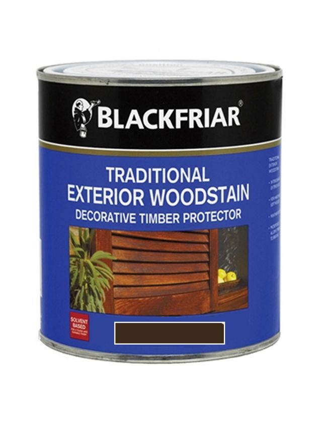 Blackfriar Exterior Woodstain 1L Nut Brown satin finish tin