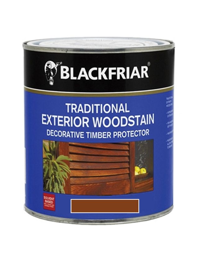 Blackfriar Exterior Woodstain 1L Satin Red Mahogany