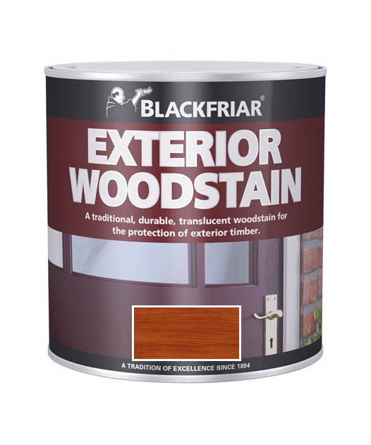 BlackFriar Exterior Woodstain 500ml Brown Mahogany Satin