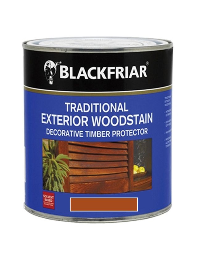Blackfriar Exterior Woodstain 1L Brown Mahogany Satin