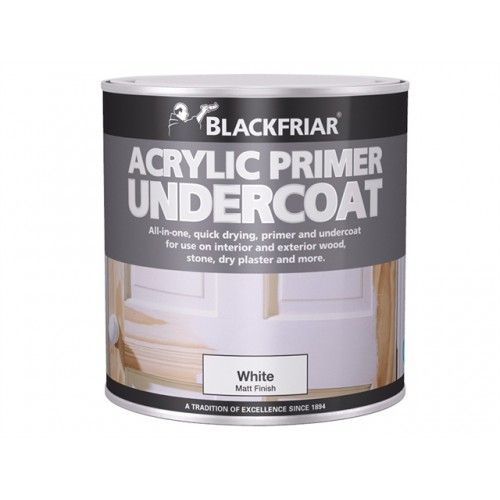 Blackfriar 500ml White Matt Acrylic Primer Undercoat