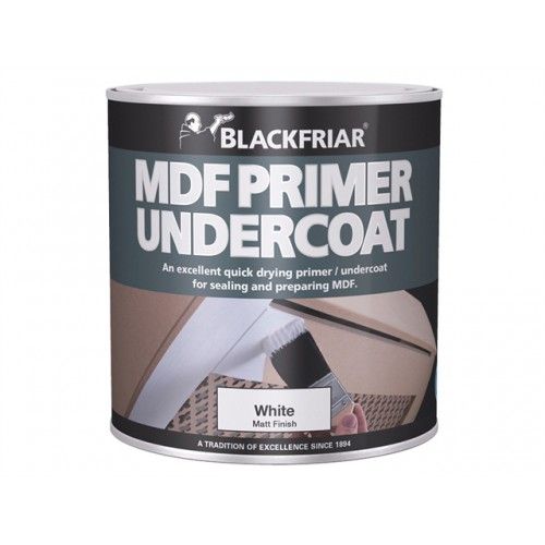 Blackfriar MDF Primer Undercoat Matt White 1L