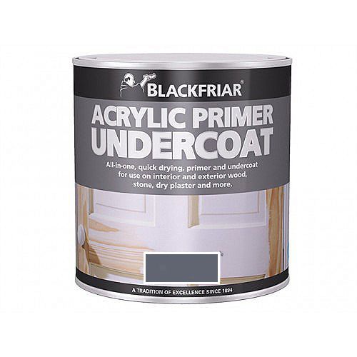 Blackfriar Acrylic Primer Undercoat 500ml Matt Grey