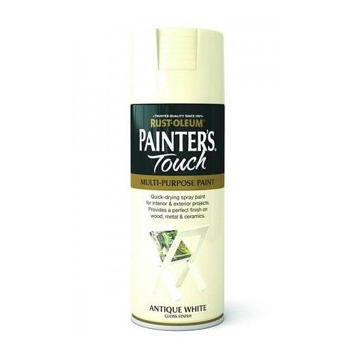 Rust-Oleum Painters Touch 400ml Antique White Gloss Spray Paint
