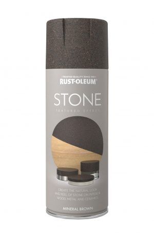 Rust-Oleum Stone Textured Spray Paint Mineral Brown 400ml