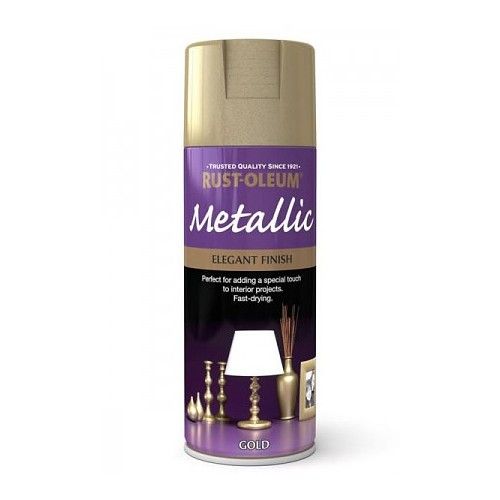 Rust-Oleum Metallic Elegant Finish Spray Paint 400ml aerosol in gold