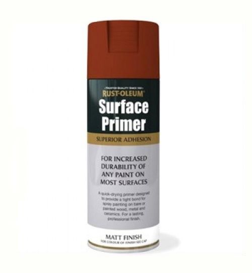 Rust-Oleum Matt Red Surface Primer Spray Paint 400ml