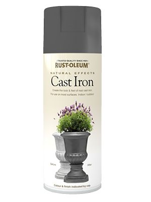 Rust Oleum Natural Effects Cast Iron Spray Paint 400ml