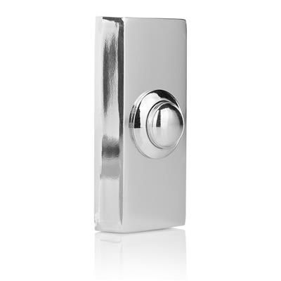 Byron DBW-21028 Wired Surface Mounted Bell Push in Chrome