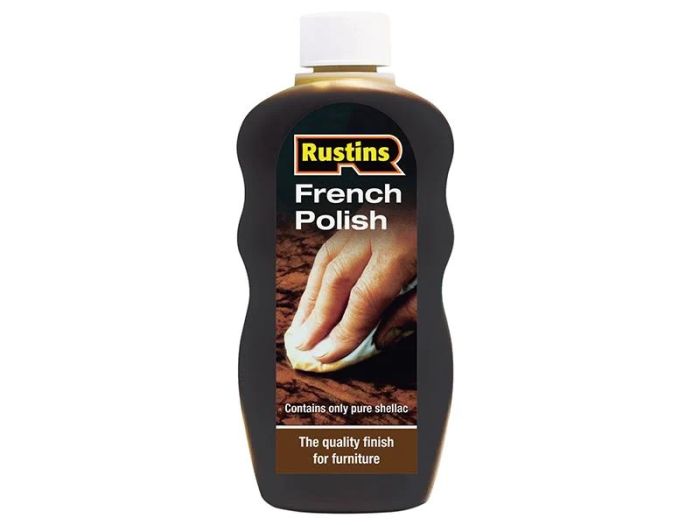 Rustins French Polish 300ml traditional shellac high gloss wood finish