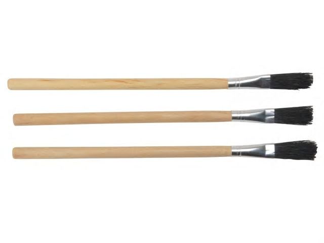 Monument Tools 3015M Wood Handle Flux Brushes Pack of 3