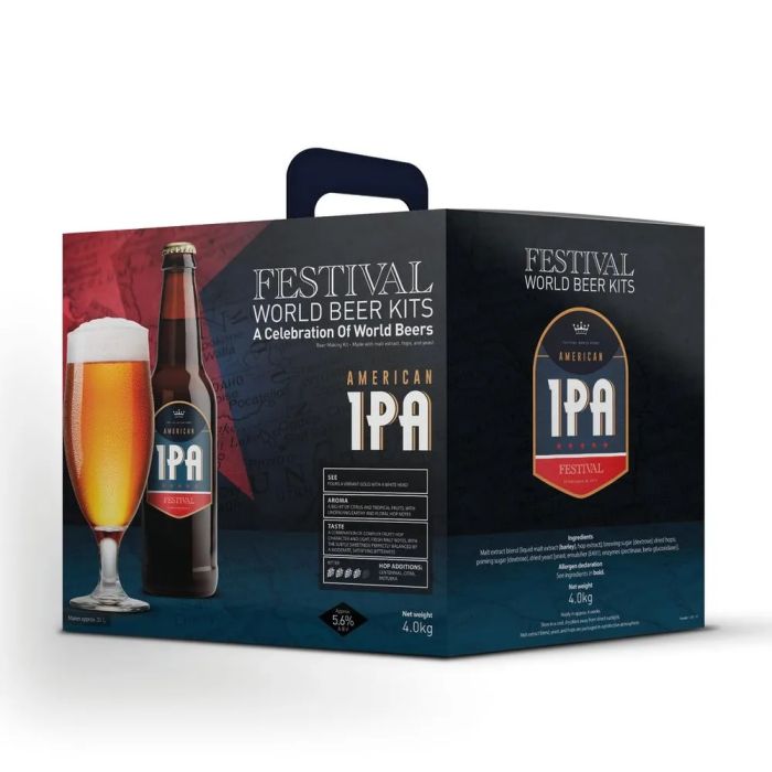 Festival American IPA Beer Making Kit 4kg for 23L 5.6% ABV ale