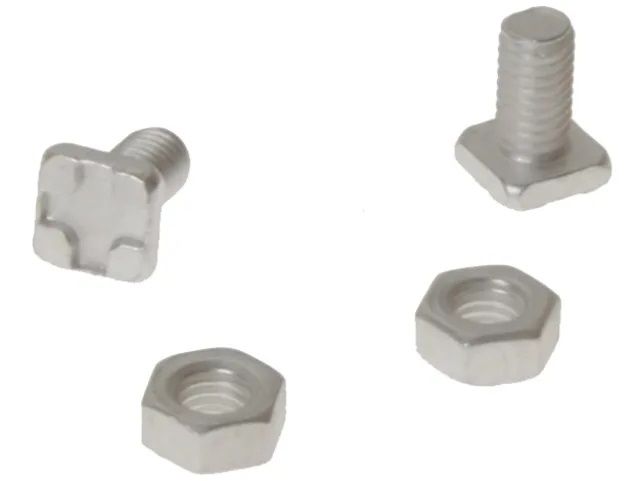 ALM GH004 Square Glaze Bolts & Nuts Pack of 20 in aluminium