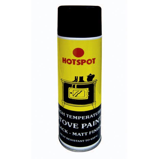 Hotspot Stove Paint Aerosol - 250ml in Matt Black