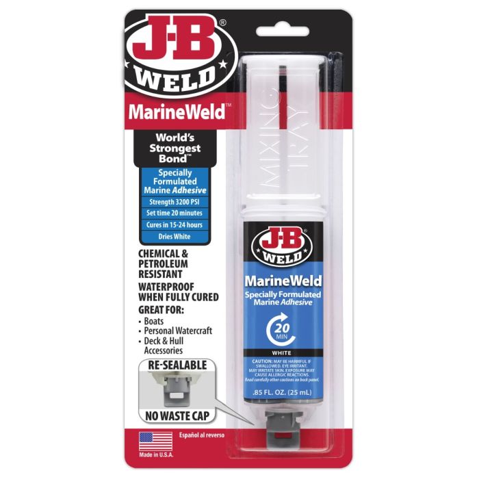 J-B Weld 50172UK MarineWeld Epoxy Syringe - 25ml