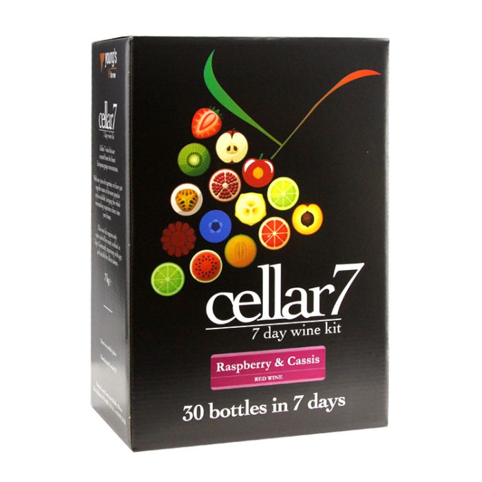 Cellar 7 Fruit Raspberry & Cassis Wine Making Kit for 30 bottles