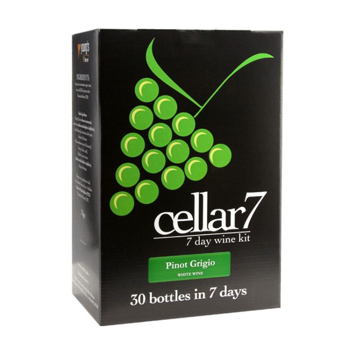 Cellar 7 Pinot Grigio Wine Making Kit 30 Bottles