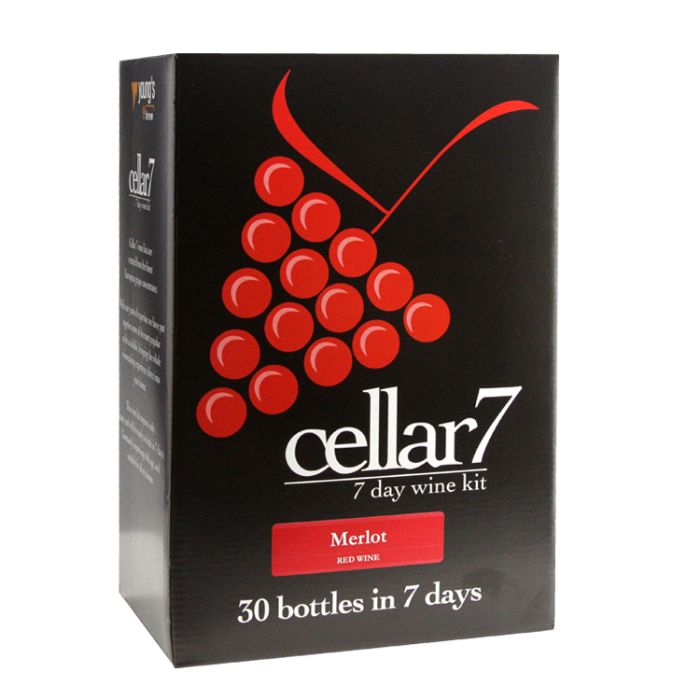 Cellar 7 Merlot Wine Making Kit for 30 bottles