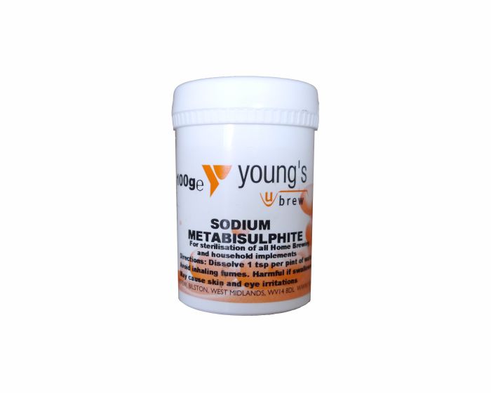 Youngs Sodium Metabisulphite 100g sanitation chemical