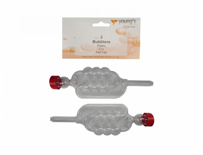 Youngs Plastic Bubbler Airlock 2 Pack