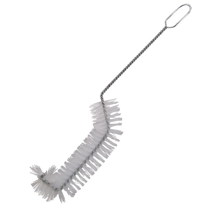 Youngs cranked nylon jar brush for cleaning demijohns