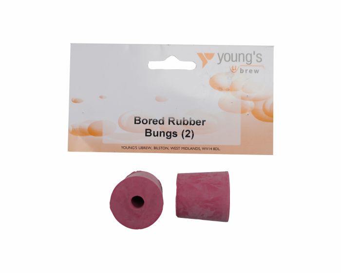 Youngs Bored Rubber Bungs - Pack of 2